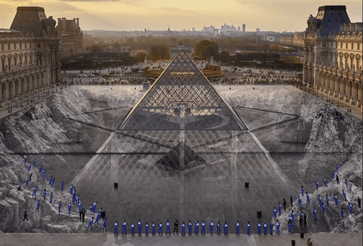 JR au Louvre
